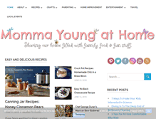 Tablet Screenshot of mommayoungathome.com